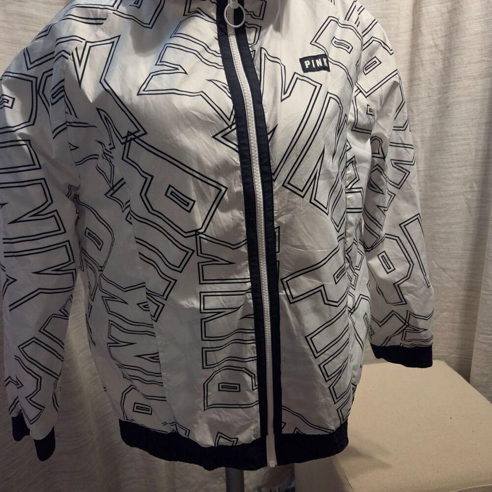 Victoria-s-secret Women's White and Black Jacket